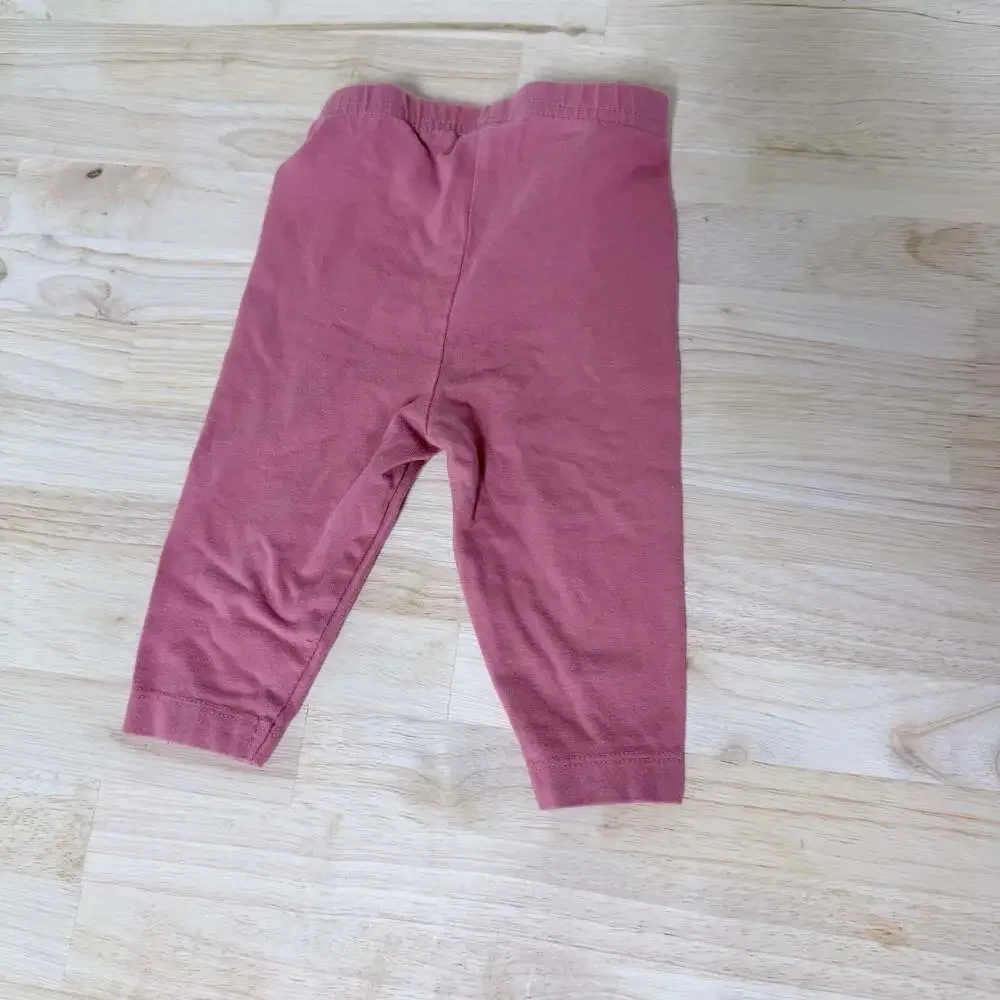 Baby Girl 2-Piece Pink Pant and Ruffle Bloomers Set Size 6M